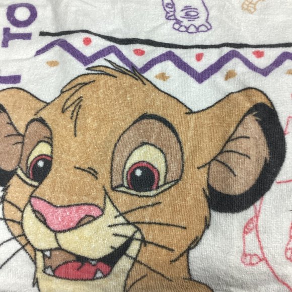 Vintage Lion King Beach Towel Simba Just Can't Wait to be King Disney - Picture 4 of 11